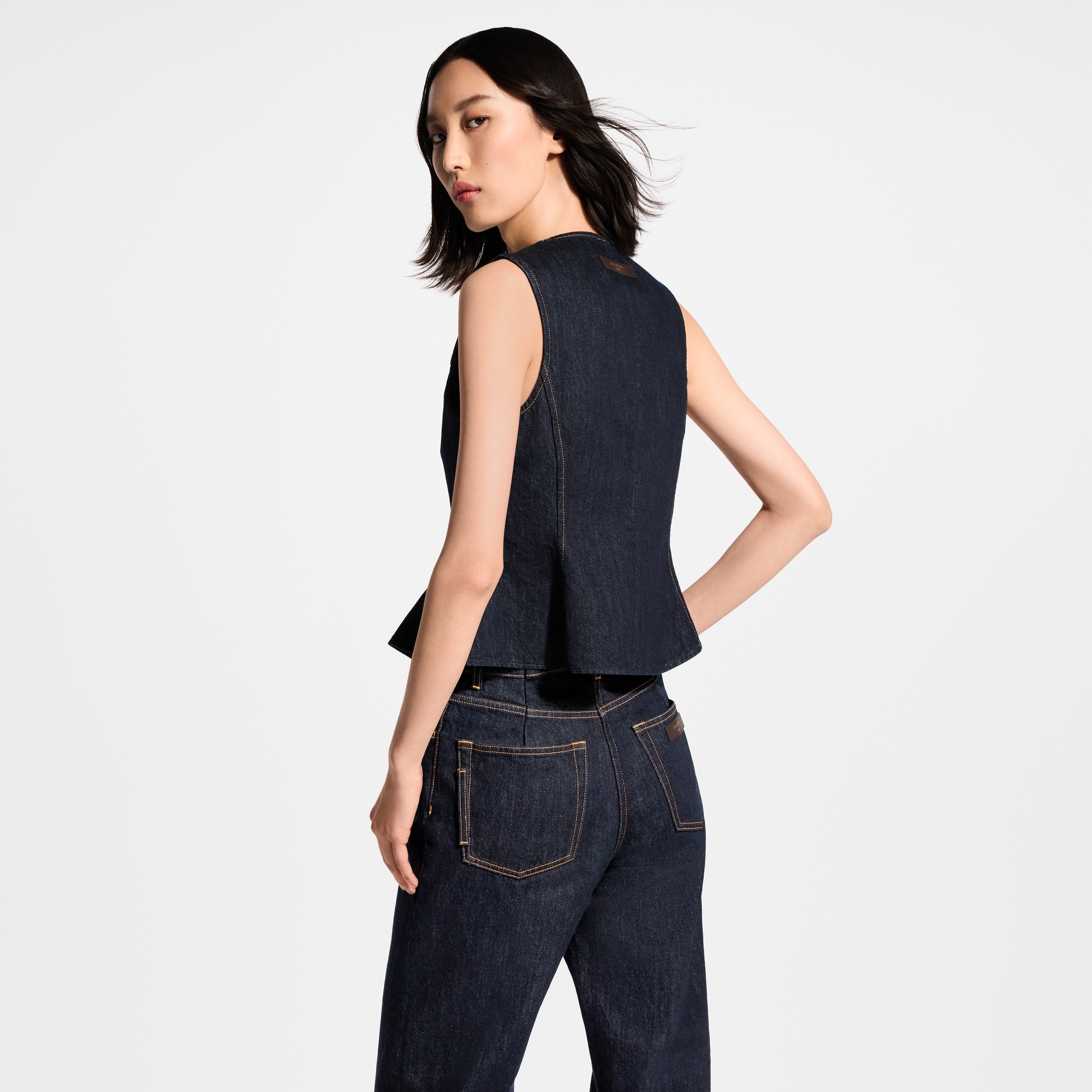 Signature Button Indigo Denim Top - Ready-to-Wear | LOUIS VUITTON